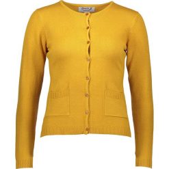 Kardigan w kolorze żółtym. Żółte kardigany damskie marki Cashmere & Jackets, s, bez wzorów, z kaszmiru, bez rękawów, bez kaptura. W wyprzedaży za 150,95 zł.