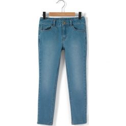 Dżinsy skinny. Szare jeansy dziewczęce marki La Redoute Collections, z bawełny, z standardowym stanem. Za 70,52 zł.