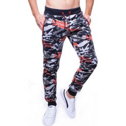 Spodnie męskie dresowe szare jogger Recea. Szare spodnie męskie Recea, s, bez wzorów, z bawełny, sportowe. W wyprzedaży za 39,90 zł.
