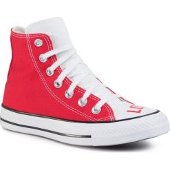 Trampki CONVERSE - Ctas Hi 567310C White/University Red/Black. Czerwone półbuty damskie Converse, bez wzorów, z gumy, bez zapięcia. W wyprzedaży za 219,00 zł.
