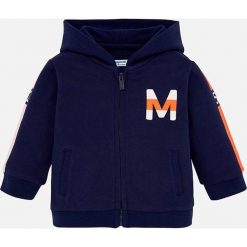 Mayoral - Bluza dziecięca 68-98 cm. Niebieskie bluzy chłopięce Mayoral, z nadrukiem, z bawełny, bez rękawów, z kapturem. Za 107,90 zł.