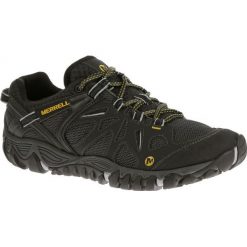 Merrell Buty Turystyczne All Out Blaze Aero Sport Black 10,5 (45). Czarne buty sportowe męskie marki Merrell, na lato, z meshu, bez zapięcia. W wyprzedaży za 359,00 zł.