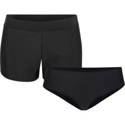 Figi bikini + szorty kąpielowe (2 pary) bonprix czarny. Czarne stroje kąpielowe damskie bonprix, bez wzorów. Za 65,98 zł.