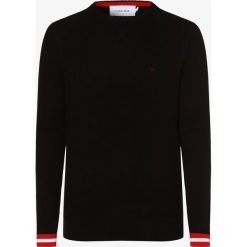 Calvin Klein - Sweter męski z dodatkiem kaszmiru, czarny. Czarne swetry męskie s, w paski, z bawełny. Za 249,95 zł.