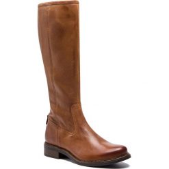 Oficerki LASOCKI - TULIA-05 Brązowy. Pomarańczowe kozaki damskie Lasocki, ze skóry, bez obcasa, na obcasie, bez zapięcia. Za 329,99 zł.