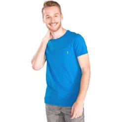 Scotch & Soda Koszulka Niebieski. Niebieskie podkoszulki męskie Scotch & Soda, m, z haftami, z bawełny, bez kołnierzyka, krótkie. Za 133,95 zł.