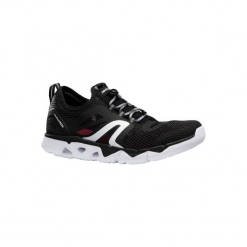 Buty do szybkiego marszu PW 500 Fresh damskie. Czarne buty do fitnessu damskie marki NEWFEEL, z poliesteru. Za 129,99 zł.