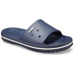 Crocs Crocband Iii Slide Navy/White m9/w11 (42,5). Niebieskie kapcie męskie Crocs, bez wzorów. Za 155,00 zł.
