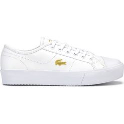 Lacoste Ziane Plus Grand 120 Tenisówki Biały Wielokolorowy. Białe trampki i tenisówki damskie Lacoste, bez wzorów, ze skóry, bez zapięcia. Za 404,95 zł.