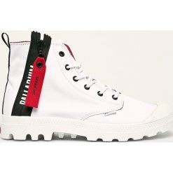 Palladium - Trampki. Białe trampki męskie Palladium, z materiału, na sznurówki. W wyprzedaży za 339,90 zł.