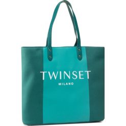Torebka TWINSET - Shopping 201TO8220 Bic.Green Jad 05061. Zielone torebki klasyczne damskie Twinset, bez wzorów, ze skóry ekologicznej, klasyczne, bez dodatków. W wyprzedaży za 339,00 zł.