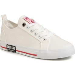 Tenisówki BIG STAR - FF174119 White. Białe półbuty męskie BIG STAR, bez wzorów, z gumy, retro, bez zapięcia. Za 139,00 zł.