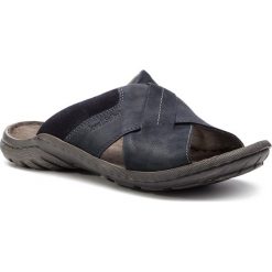 Klapki JOSEF SEIBEL - Logan 64 12664 920 530 Ocean. Niebieskie klapki męskie Josef Seibel, z zamszu, bez zapięcia. Za 269,00 zł.