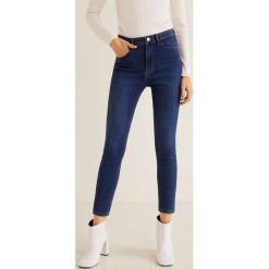 Mango - Jeansy Noa. Zielone rurki damskie marki Mango, z elastanu, z podwyższonym stanem. Za 119,90 zł.