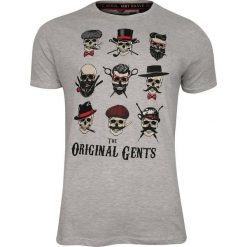 Szary Bawełniany T-Shirt Męski -Brave Soul- Krótki Rękaw, w Czaszki, Milord, Oryginalni Panowie TSBRSSS20BLINDERecruemarl. Szare koszulki męskie Brave Soul, na lato, m, z nadrukiem, z bawełny, casualowe, bez kołnierzyka, z krótkim rękawem, krótkie. Za 35,00 zł.