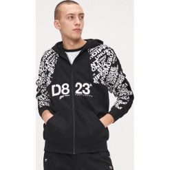 Bluza rozpinana all over z kapturem - Czarny. Czarne bluzy męskie Cropp, s, z kapturem. Za 139,99 zł.