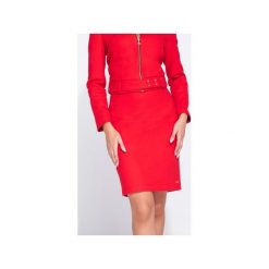 Elegancka spódnica ołówkowa z rozporkiem. Niebieskie spódniczki damskie marki Bien fashion, do pracy, xxl, bez wzorów, eleganckie, midi, ołówkowe. Za 119,00 zł.