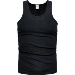 Koszulka męska tank top czarna Recea. Czarne koszulki męskie Recea, xl, bez wzorów, z bawełny, sportowe, bez kołnierzyka, bez rękawów. Za 14,99 zł.