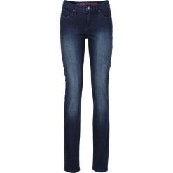 Dżinsy Super Skinny bonprix ciemny denim. Niebieskie jeansy damskie bonprix. Za 74,99 zł.