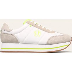 S. Oliver - Buty. Białe buty sportowe damskie S.Oliver, bez wzorów, ze skóry, sportowe. Za 199,90 zł.