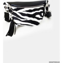 Nerka ZEBRA. Czarne saszetki damskie marki Pakamera, z motywem zwierzęcym. Za 159,00 zł.