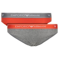 Komplet 2 par fig klasycznych Emporio Armani Underwear 163334 9A317 13662. Figi damskie Emporio Armani Underwear, s, bez wzorów, z elastanu. W wyprzedaży za 99,00 zł.
