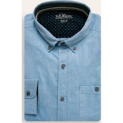 S. Oliver - Koszula. Białe koszule męskie S.Oliver, s, bez wzorów, z bawełny, casualowe, button down, z długim rękawem. W wyprzedaży za 79,90 zł.