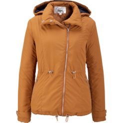 Kurtka z ukośnym zamkiem bonprix sarni brązowy. Pomarańczowe kurtki damskie bonprix, bez wzorów, bez kaptura. Za 74,99 zł.