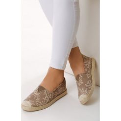Beżowe Espadryle All I Want. Brązowe espadryle damskie Multu, bez wzorów, bez obcasa. Za 39,99 zł.