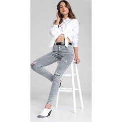 Szare Jeansy Darby. Szare jeansy damskie Renee, s, z podwyższonym stanem. Za 109,99 zł.