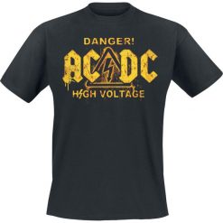 AC/DC Danger! - High Voltage T-Shirt czarny. Czarne t-shirty męskie marki AC/DC, l, z napisami. Za 74,90 zł.