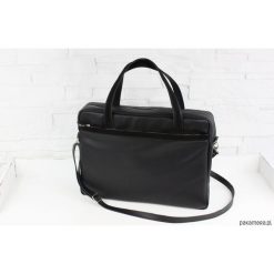 Shopper bag damskie: Skórzana My. Q black classic L/D