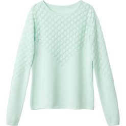 Kardigany damskie: Sweter z cienkiej dzianiny, ażurowy detal
