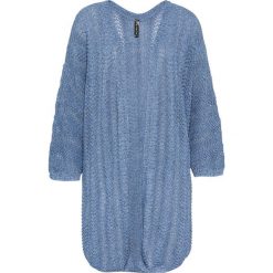 Sweter bez zapięcia oversize bonprix niebieski melanż. Niebieskie swetry damskie bonprix, bez wzorów, bez rękawów, bez kaptura. Za 119,99 zł.