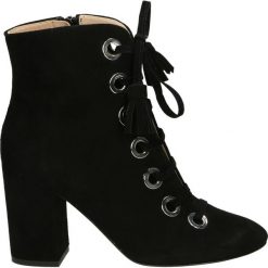 Botki - 03671 CAM NER. Czarne botki damskie skórzane Venezia. Za 529,00 zł.