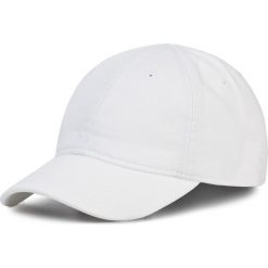 Czapka z daszkiem LACOSTE - RK3106 White 001. Białe czapki męskie Lacoste, bez wzorów, z bawełny. Za 139,00 zł.