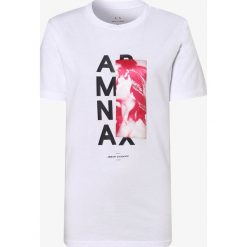 Armani Exchange - T-shirt damski, biały. Białe t-shirty damskie Armani Exchange, m, z nadrukiem, bez kołnierzyka. Za 179,95 zł.