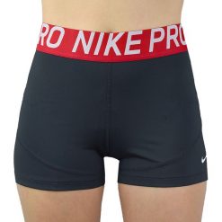 Nike Pro 3in W Short AO9977-020. Czarne szorty damskie Nike, l, bez wzorów, z elastanu. W wyprzedaży za 99,99 zł.