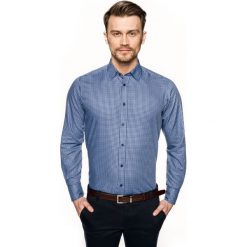 Koszula bexley f2681 długi rękaw custom fit niebieski. Niebieskie koszule męskie Recman, m, bez wzorów, bez kołnierzyka, z długim rękawem. Za 89,99 zł.