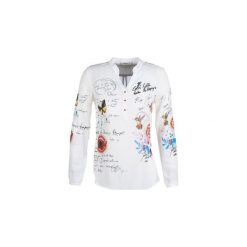 Koszule Desigual DANIELA. Białe koszule damskie Desigual, s, bez wzorów, bez kołnierzyka, bez rękawów. Za 209,40 zł.