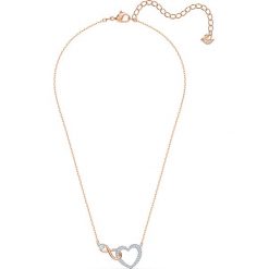 Swarovski - Naszyjnik Infinity. Żółte naszyjniki damskie Swarovski, z kryształem, metalowe. Za 429,90 zł.