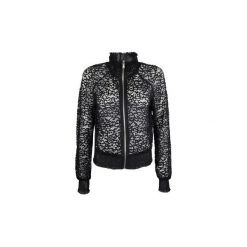 Kurtki krótkie Guess W74N02WA0J0. Czarne kurtki damskie Guess, z aplikacjami, krótkie, bez kaptura. Za 379,00 zł.
