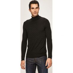 Only & Sons - Sweter. Czarne swetry męskie Only & Sons, xl, bez wzorów, z wiskozy, z golfem, bez kaptura. W wyprzedaży za 69,90 zł.