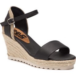 Espadryle REFRESH - 69717 Negro. Czarne espadryle damskie marki Refresh, bez wzorów, ze skóry ekologicznej, bez obcasa, na obcasie. Za 189,00 zł.