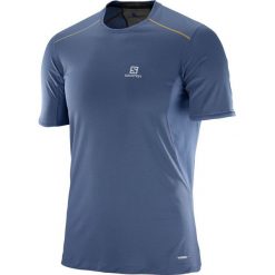 Salomon Koszulka męska Trail Runner Tee niebieska r. XL (393855). Niebieskie koszulki sportowe męskie marki Salomon, m. Za 107,15 zł.