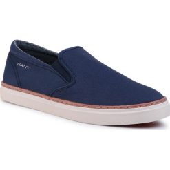 Tenisówki GANT - Prepville 20678498 Marine G69. Niebieskie półbuty męskie GANT, bez wzorów, z gumy, marine, bez zapięcia. Za 379,00 zł.