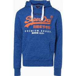Superdry - Męska bluza nierozpinana, niebieski. Niebieskie bluzy męskie Superdry, s, z nadrukiem, bez kołnierzyka, bez rękawów, bez kaptura. Za 199,95 zł.