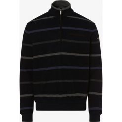Bugatti - Sweter męski, niebieski. Niebieskie swetry męskie Bugatti, xl, bez wzorów, z bawełny, bez kołnierzyka, bez kaptura. Za 399,95 zł.