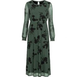 Cellbes Sukienka z dżerseju z marszczeniami. khaki czarny female zielony/czarny 42/44. Czarne sukienki damskie Cellbes, do pracy, bez wzorów, z dżerseju, eleganckie, bez kołnierzyka, bez rękawów. Za 229,00 zł.