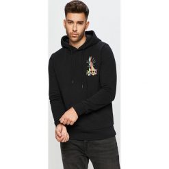 Jack & Jones - Bluza. Białe bluzy męskie Jack & Jones, s, z nadrukiem, z bawełny, z kapturem, bez rękawów, z kapturem. Za 219,90 zł.